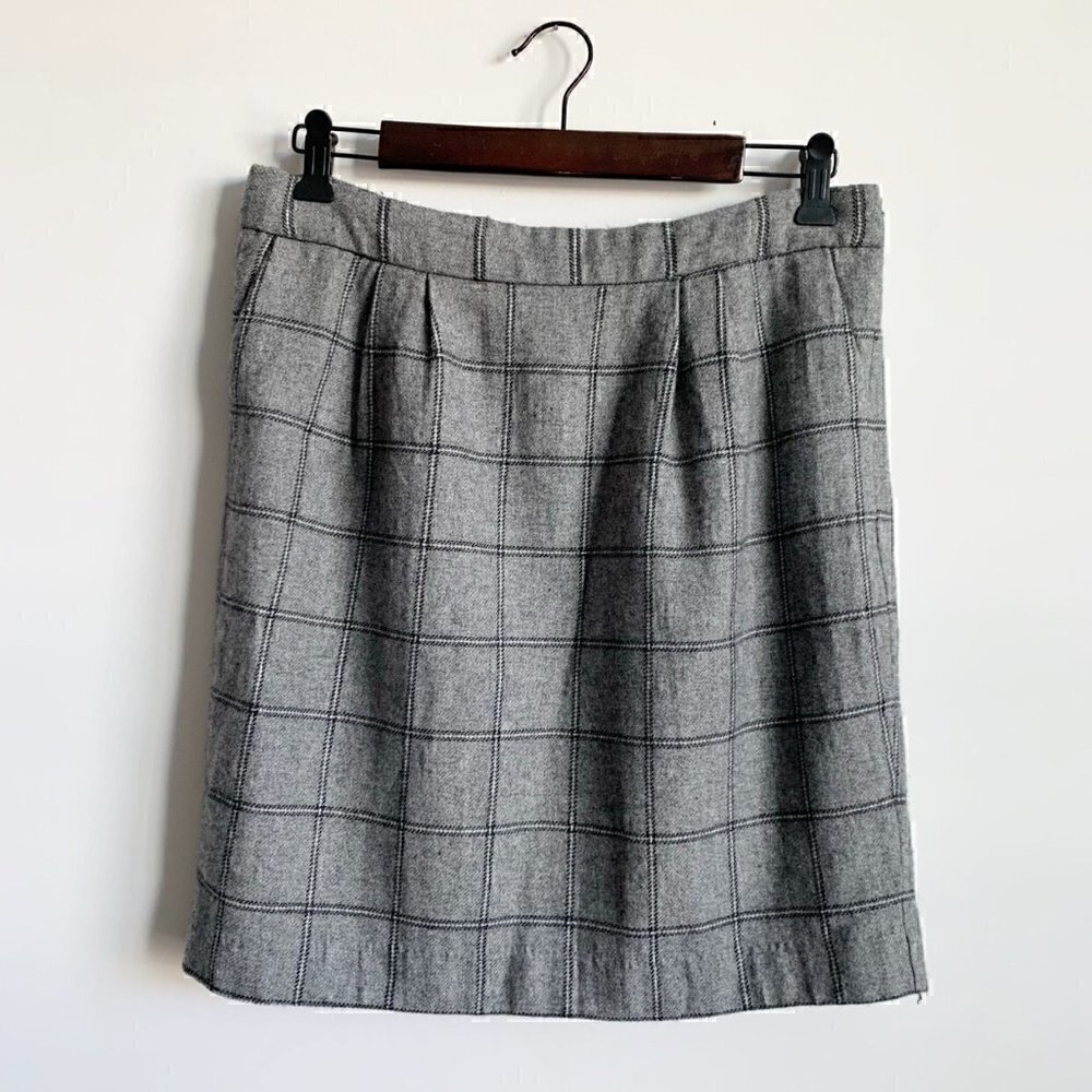 3 for $20 Forever 21 Juniors Grey Plaid Wool Blend Skirt, Junior Large